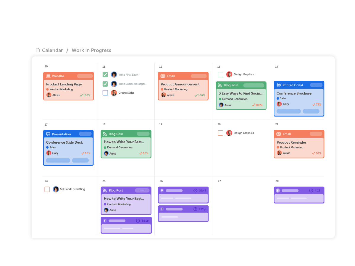 calendar view